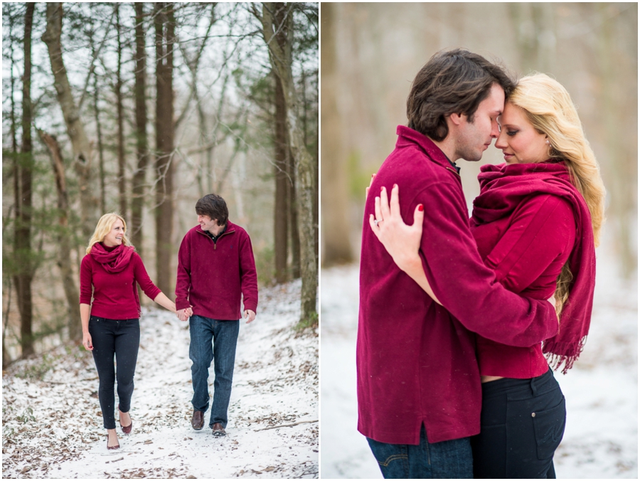 Stephanie Messick Photography | Virginia Snow Engagement Portraits