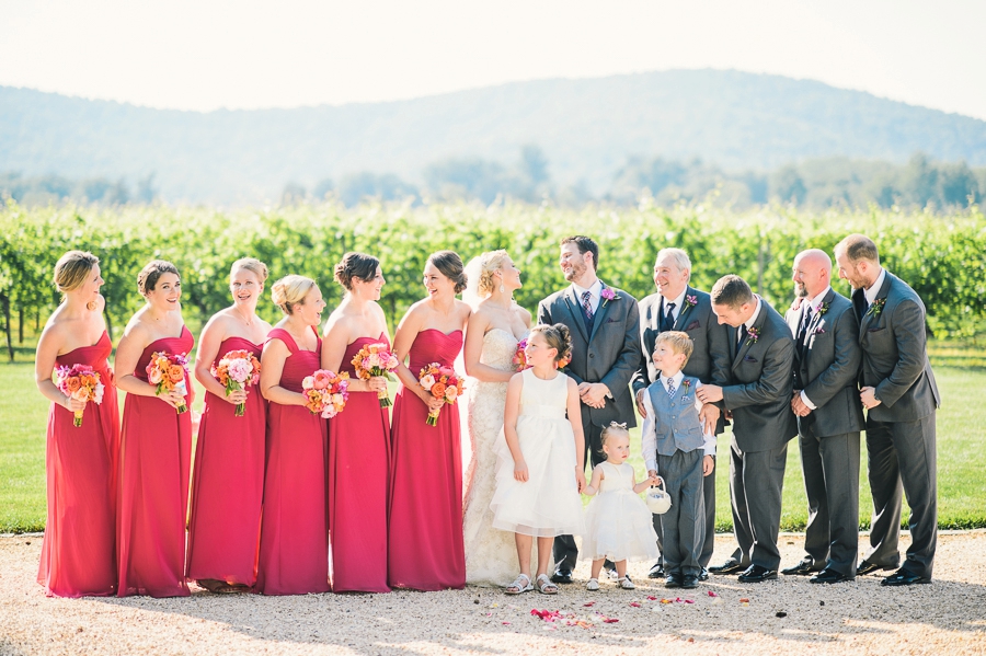 Ken & Elaine | A Fuchsia & Gold Keswick Vineyards, Virginia Wedding Photographer