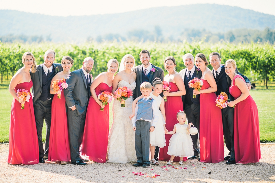 Ken & Elaine | A Fuchsia & Gold Keswick Vineyards, Virginia Wedding Photographer