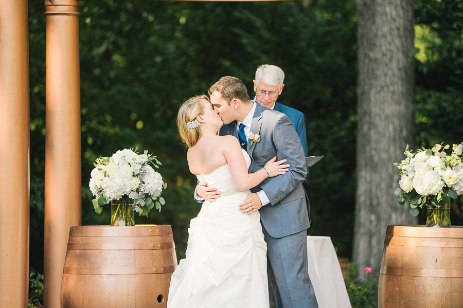James & Emily | Navy and Coral Potomac Point Winery, Virginia Wedding Photographer