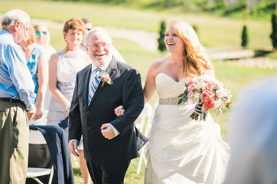 James & Emily | Navy and Coral Potomac Point Winery, Virginia Wedding Photographer