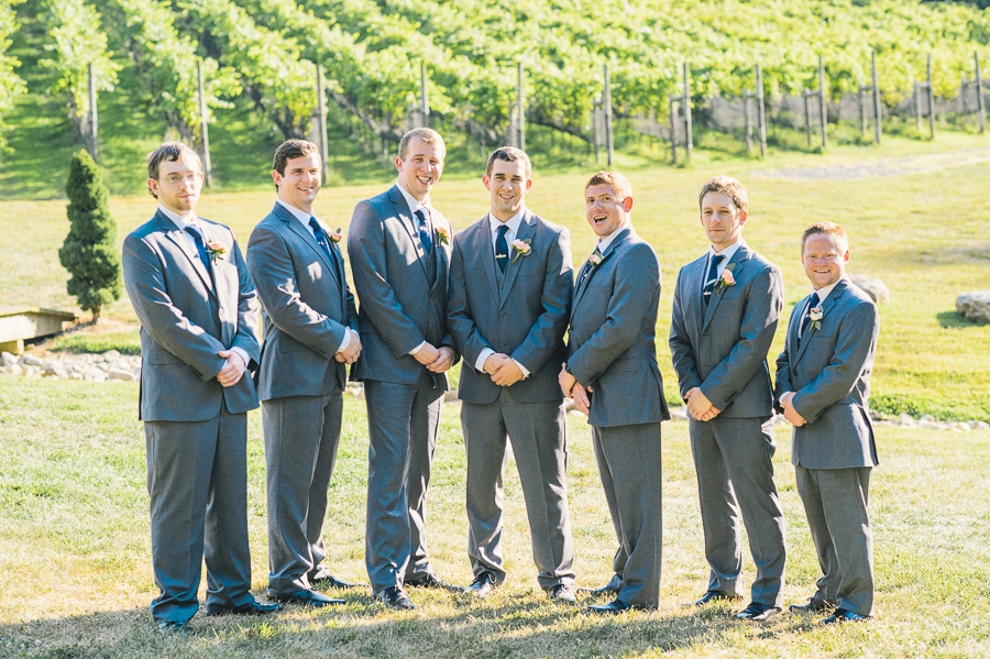 James & Emily | Navy and Coral Potomac Point Winery, Virginia Wedding Photographer