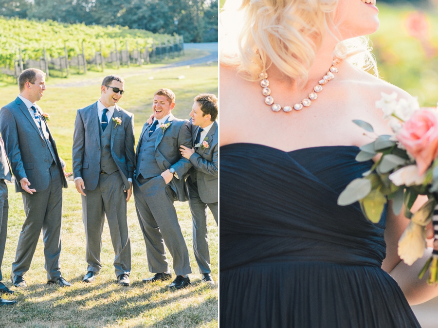 James & Emily | Navy and Coral Potomac Point Winery, Virginia Wedding Photographer
