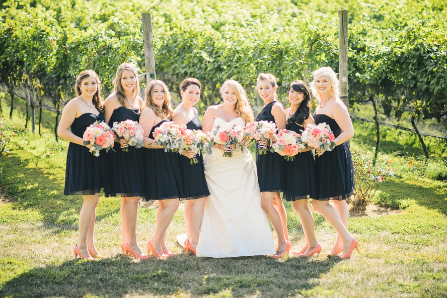 James & Emily | Navy and Coral Potomac Point Winery, Virginia Wedding Photographer