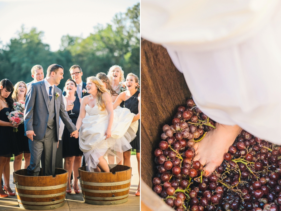 James & Emily | Navy and Coral Potomac Point Winery, Virginia Wedding Photographer