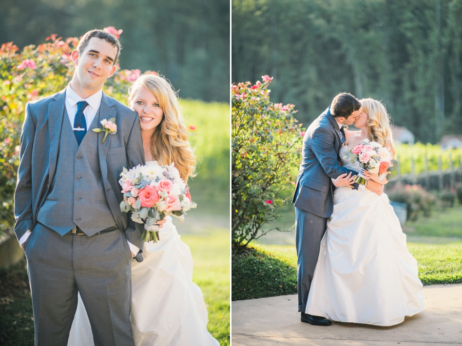 James & Emily | Navy and Coral Potomac Point Winery, Virginia Wedding Photographer
