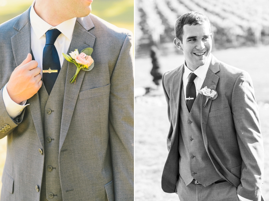 James & Emily | Navy and Coral Potomac Point Winery, Virginia Wedding Photographer