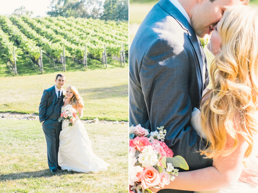 James & Emily | Navy and Coral Potomac Point Winery, Virginia Wedding Photographer