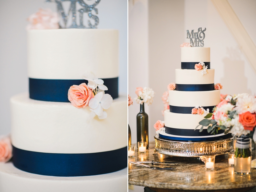 James & Emily | Navy and Coral Potomac Point Winery, Virginia Wedding Photographer