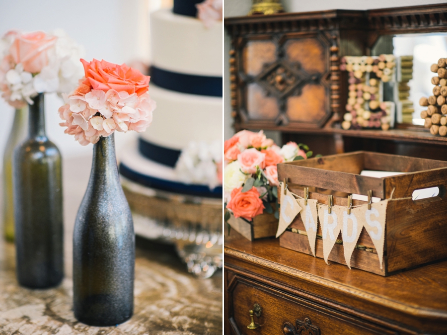 James & Emily | Navy and Coral Potomac Point Winery, Virginia Wedding Photographer