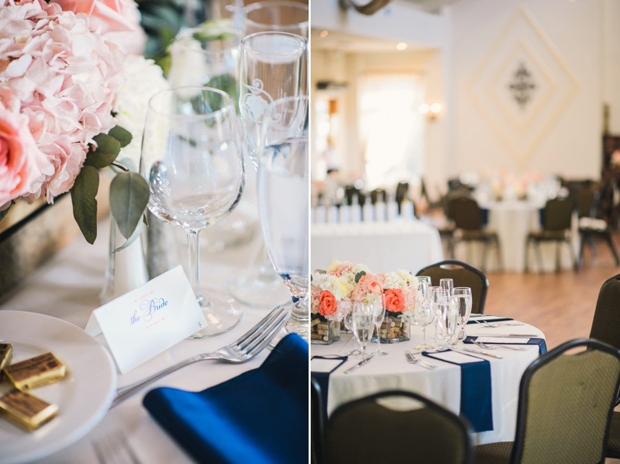 James & Emily | Navy and Coral Potomac Point Winery, Virginia Wedding Photographer