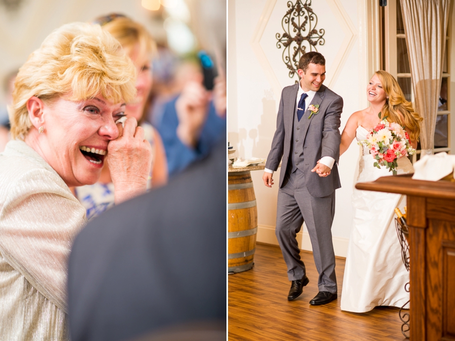 James & Emily | Navy and Coral Potomac Point Winery, Virginia Wedding Photographer