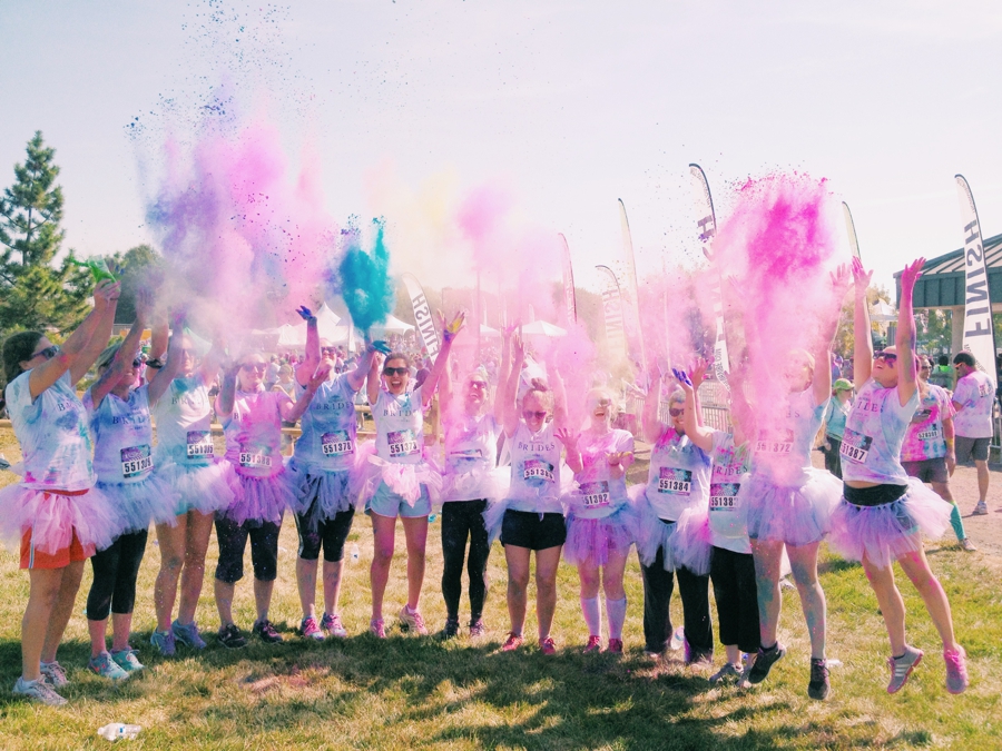 SMP Runaway Brides 5k Color Vibe Run!