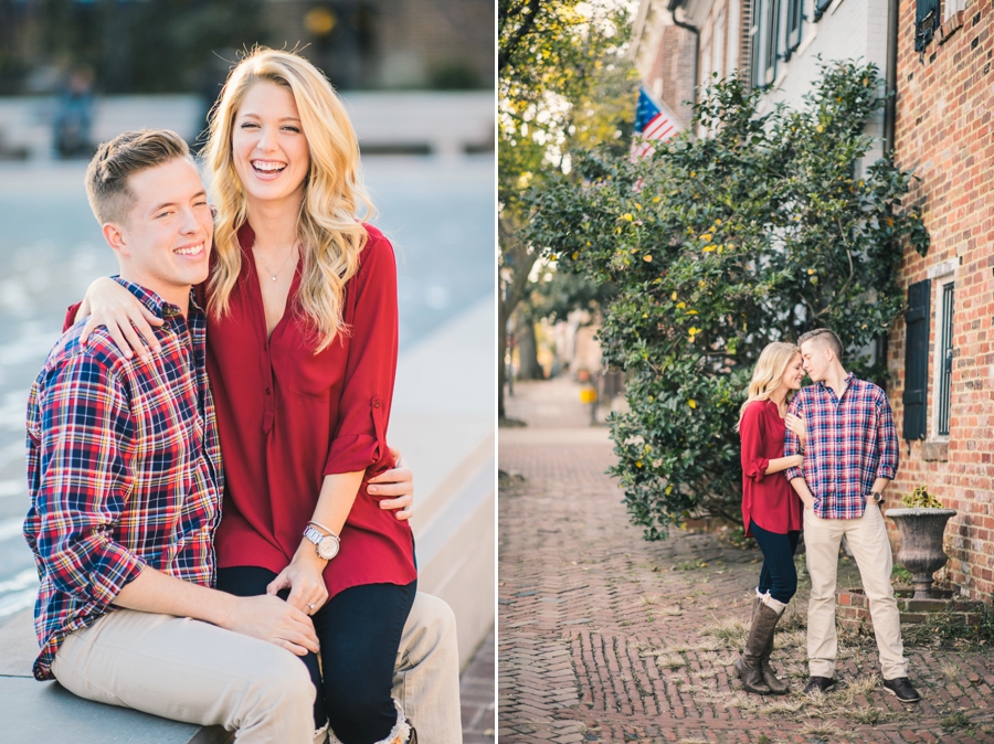 Josh & Lindsey | Downtown Alexandria, VA Engagement Photographer