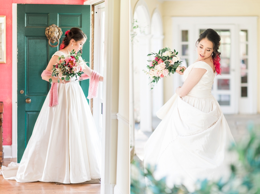 James & Natalie | Oatlands Plantation, Leesburg, Virginia Pink and Green Garden Wedding Photographer