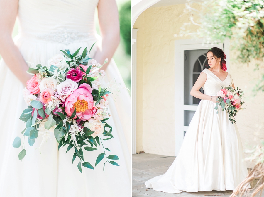 James & Natalie | Oatlands Plantation, Leesburg, Virginia Pink and Green Garden Wedding Photographer