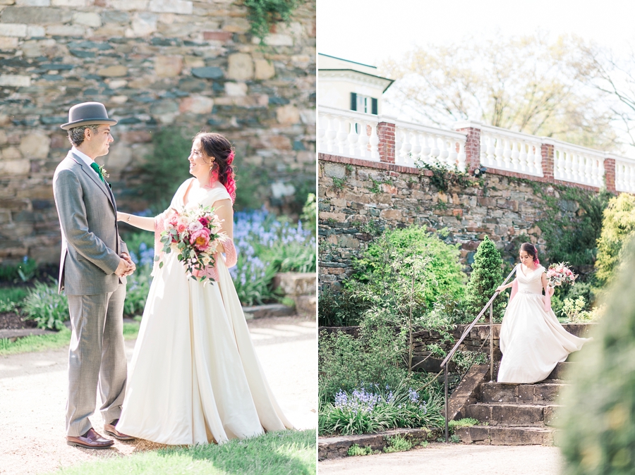 James & Natalie | Oatlands Plantation, Leesburg, Virginia Pink and Green Garden Wedding Photographer