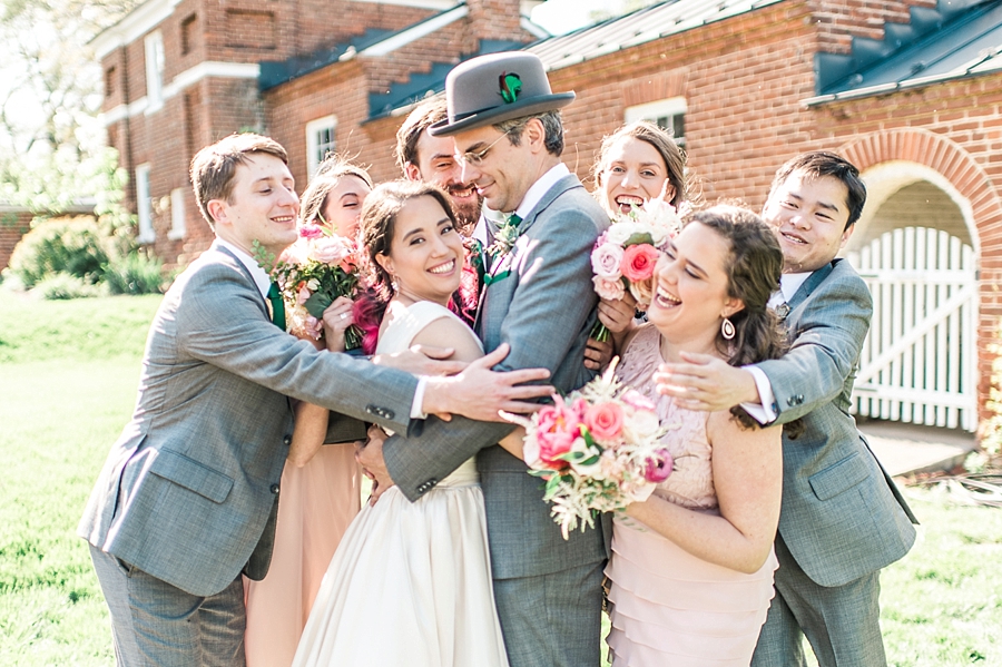 James & Natalie | Oatlands Plantation, Leesburg, Virginia Pink and Green Garden Wedding Photographer