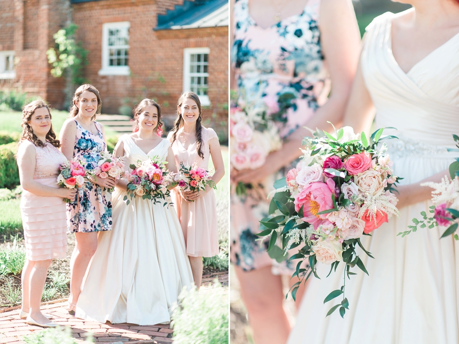 James & Natalie | Oatlands Plantation, Leesburg, Virginia Pink and Green Garden Wedding Photographer