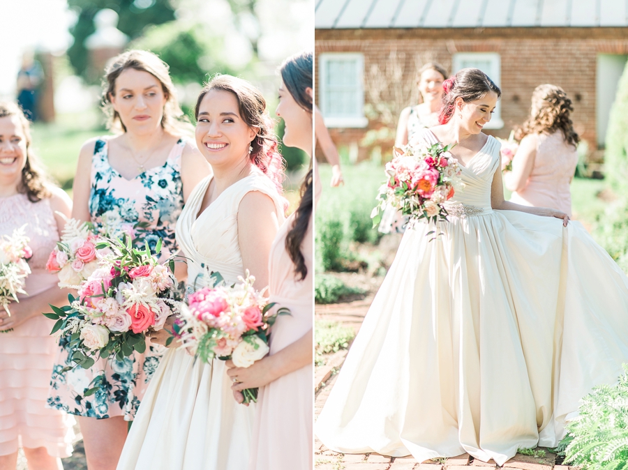 James & Natalie | Oatlands Plantation, Leesburg, Virginia Pink and Green Garden Wedding Photographer