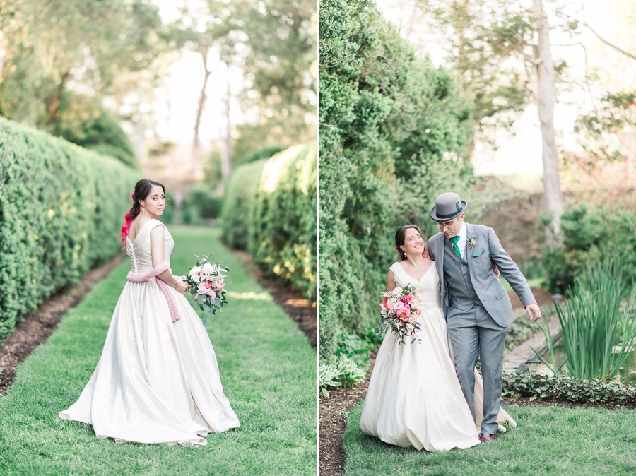 James & Natalie | Oatlands Plantation, Leesburg, Virginia Pink and Green Garden Wedding Photographer