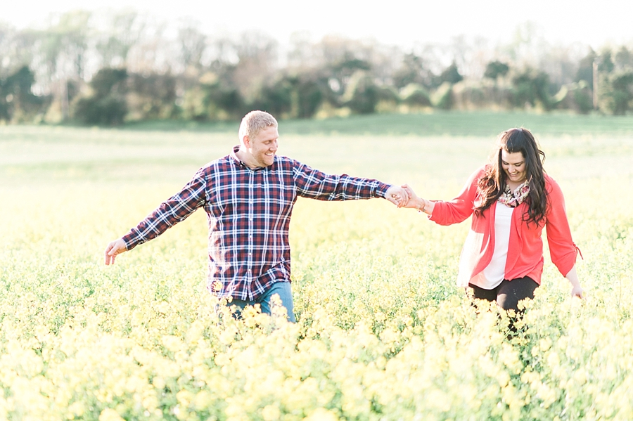 JR & Stephanie | A wildflower field in Warrenton, Virginia Engagement Photographer