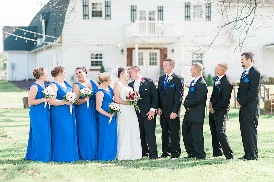 Bobby & Casey | A Spring Red, White and Blue Brandy Hill Farm, Virginia Wedding Photographer