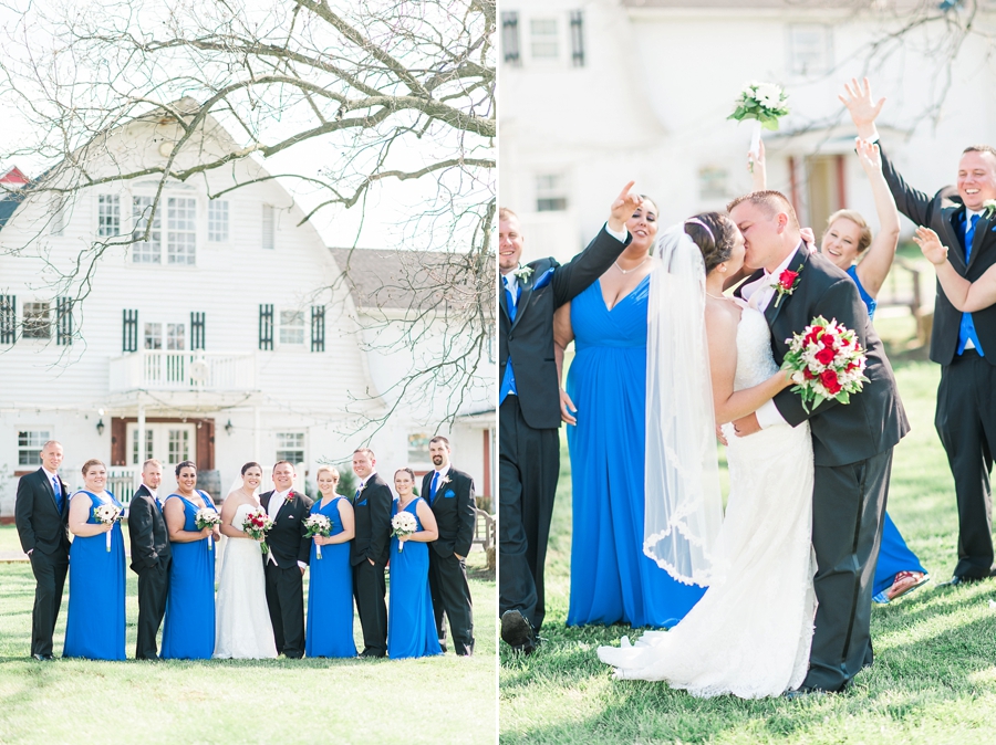 Bobby & Casey | A Spring Red, White and Blue Brandy Hill Farm, Virginia Wedding Photographer