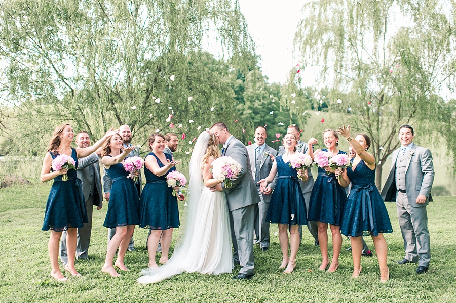 Brandon & Summer | Pink + Navy Rustic Big Spring Farm in Lexington, Virginia Wedding Photographer