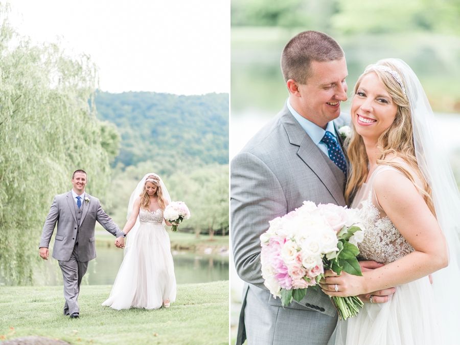 Brandon & Summer | Pink + Navy Rustic Big Spring Farm in Lexington, Virginia Wedding Photographer