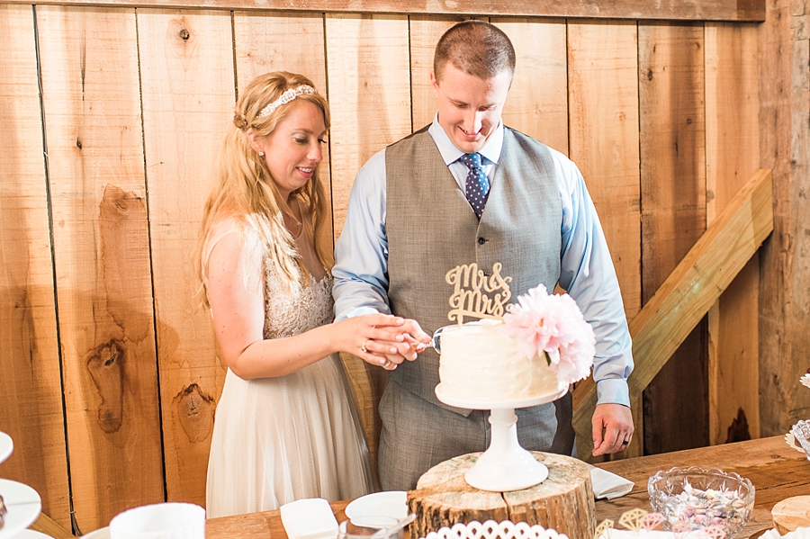 Brandon & Summer | Pink + Navy Rustic Big Spring Farm in Lexington, Virginia Wedding Photographer