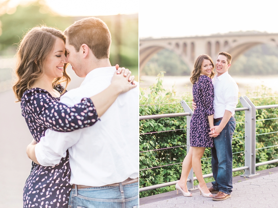 Matt & Lauren | Waterfront Georgetown, DC Engagement Photographer