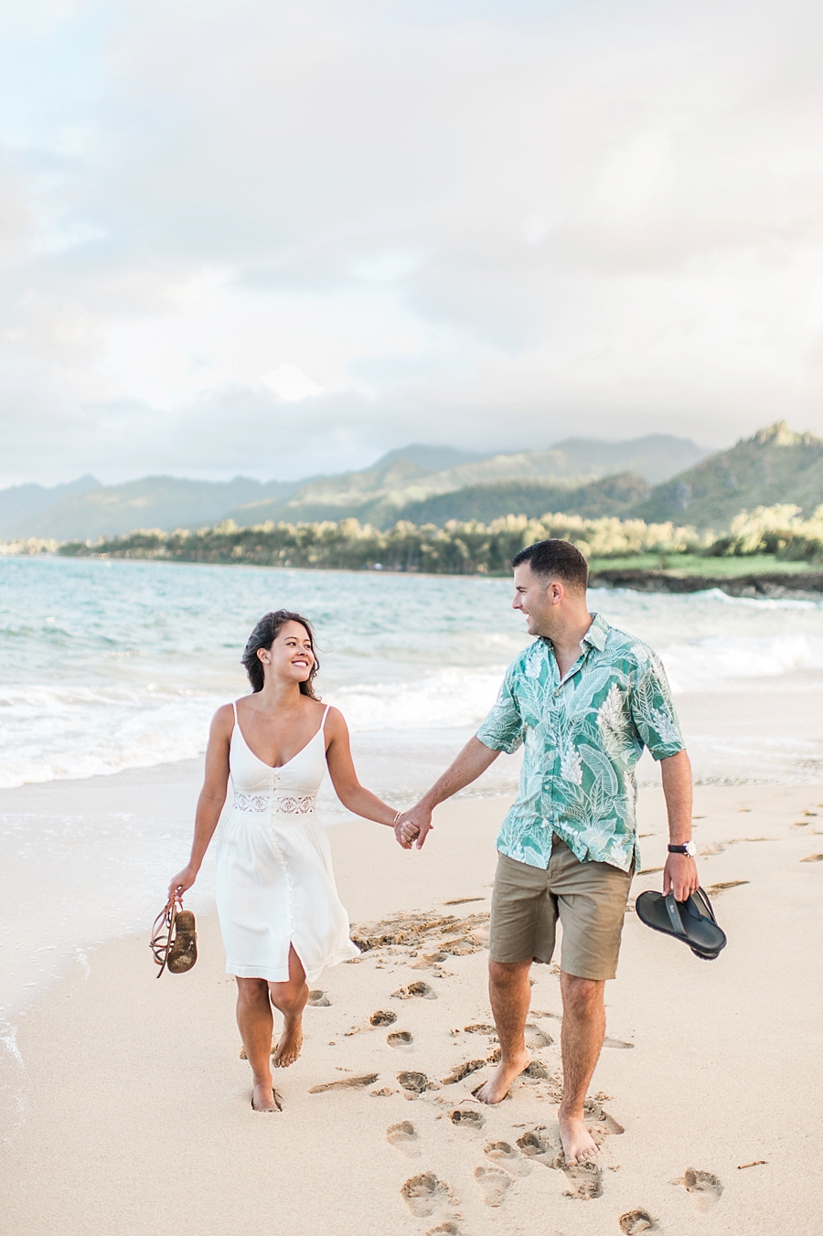 Chris and Natalie | Oahu, Hawaii Beach Couples Portrait Photographer