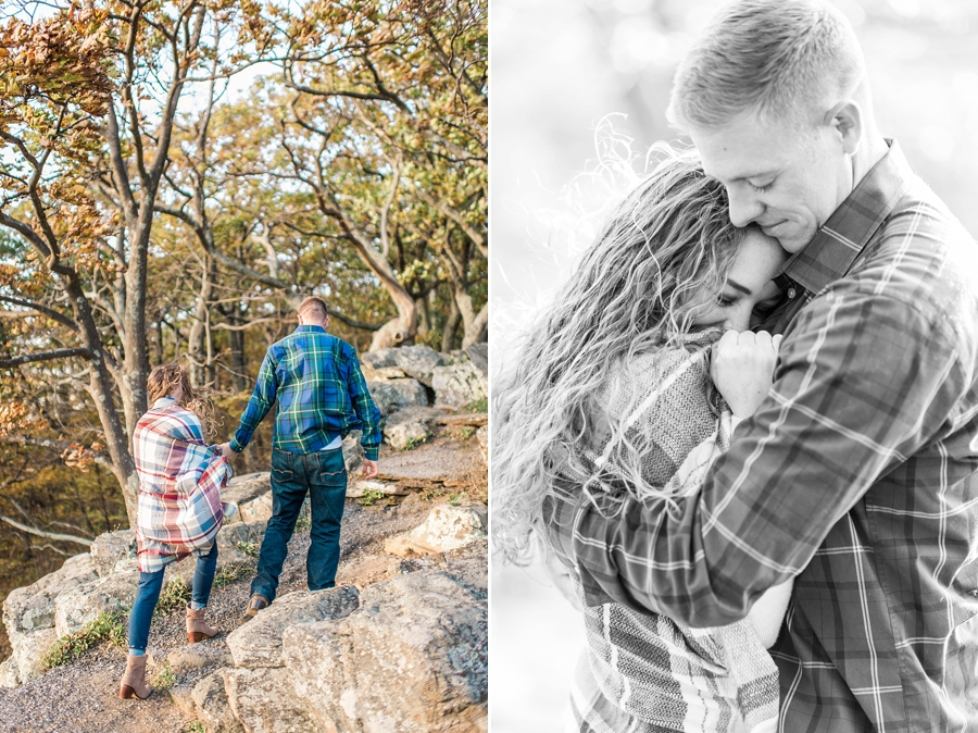 Joel & Jessica | Syria, Virginia Skyline Drive Mountain Fall Engagement Photographer