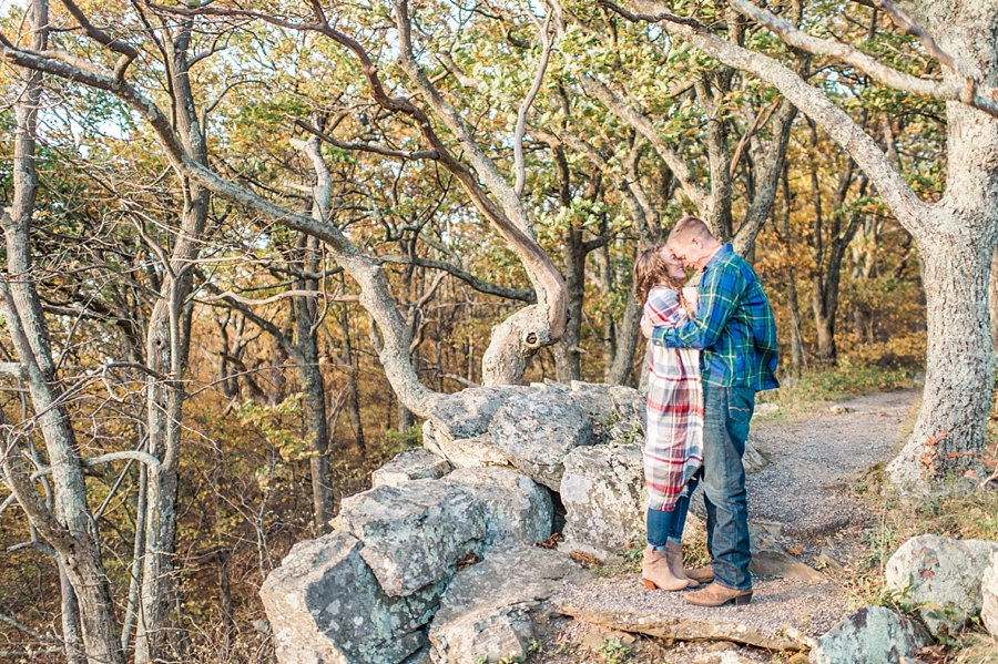 Joel & Jessica | Syria, Virginia Skyline Drive Mountain Fall Engagement Photographer