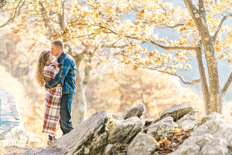 Joel & Jessica | Syria, Virginia Skyline Drive Mountain Fall Engagement Photographer