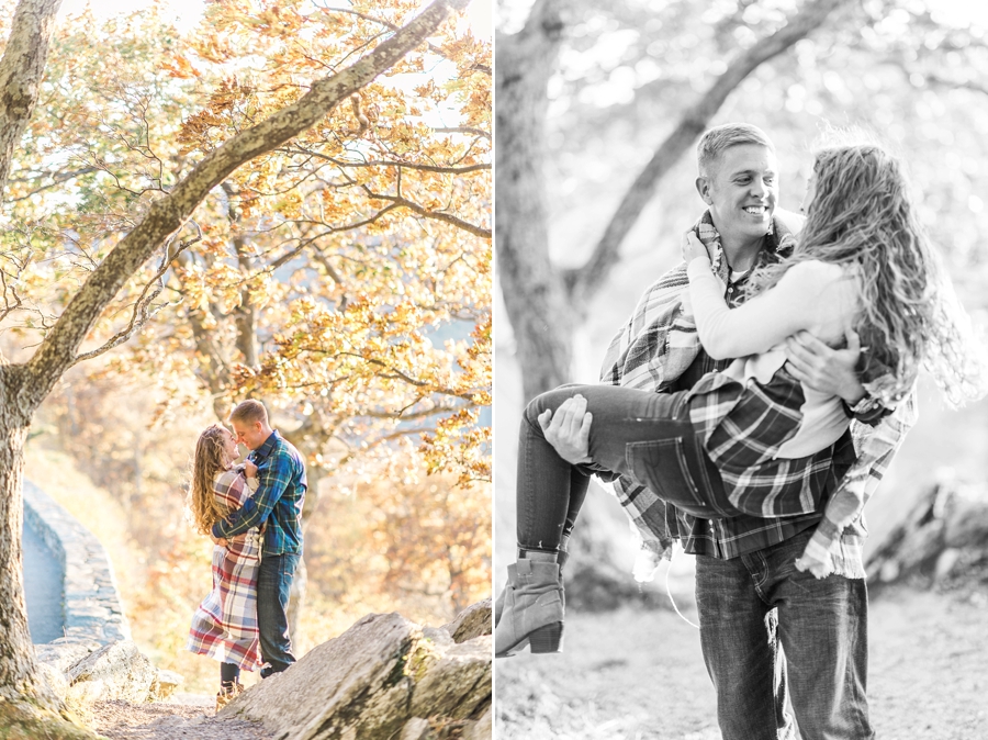 Joel & Jessica | Syria, Virginia Skyline Drive Mountain Fall Engagement Photographer