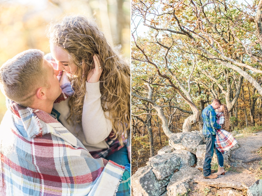 Joel & Jessica | Syria, Virginia Skyline Drive Mountain Fall Engagement Photographer