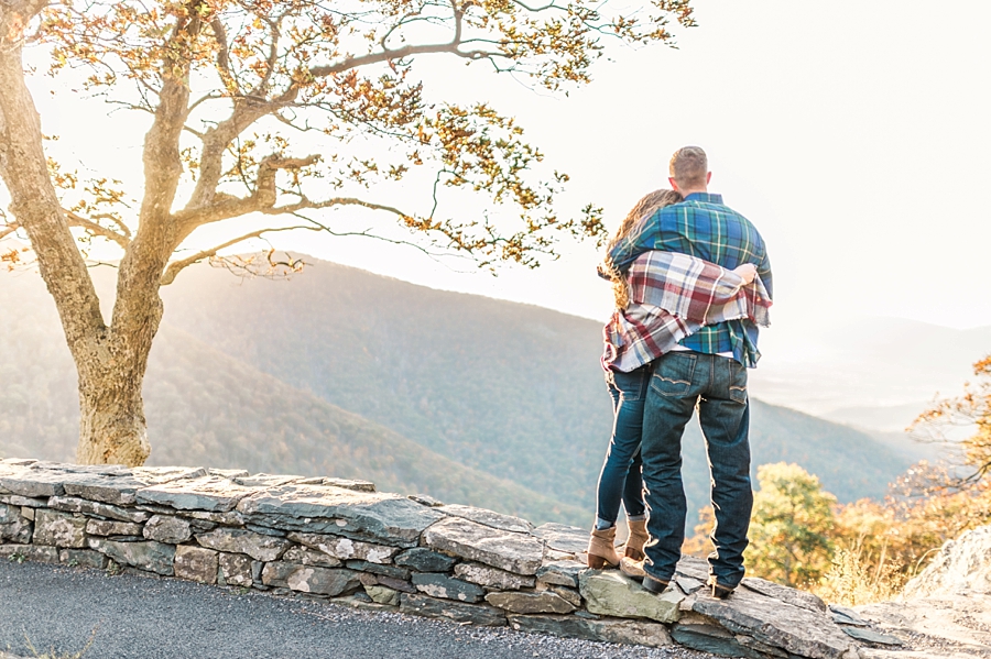 Joel & Jessica | Syria, Virginia Skyline Drive Mountain Fall Engagement Photographer