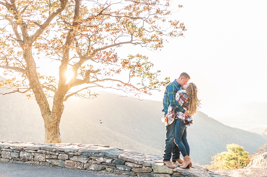 Joel & Jessica | Syria, Virginia Skyline Drive Mountain Fall Engagement Photographer