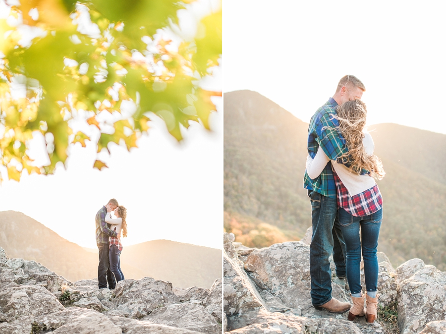 Joel & Jessica | Syria, Virginia Skyline Drive Mountain Fall Engagement Photographer