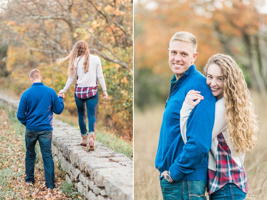 Joel & Jessica | Syria, Virginia Skyline Drive Mountain Fall Engagement Photographer