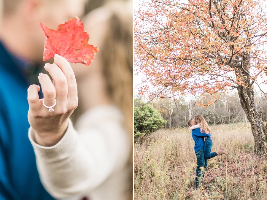 Joel & Jessica | Syria, Virginia Skyline Drive Mountain Fall Engagement Photographer