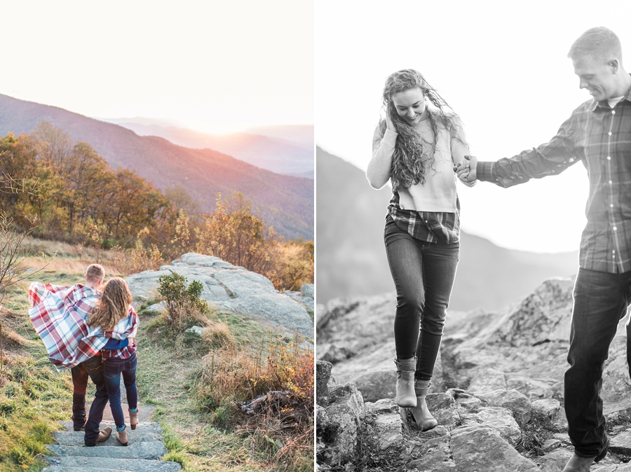 Joel & Jessica | Syria, Virginia Skyline Drive Mountain Fall Engagement Photographer