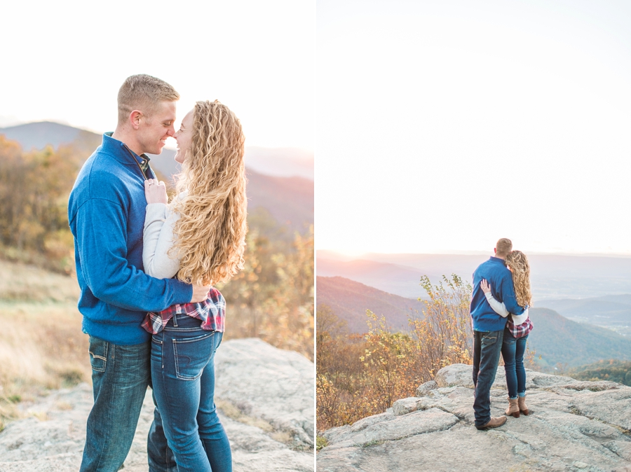 Joel & Jessica | Syria, Virginia Skyline Drive Mountain Fall Engagement Photographer