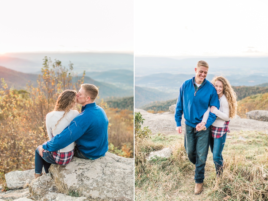 Joel & Jessica | Syria, Virginia Skyline Drive Mountain Fall Engagement Photographer