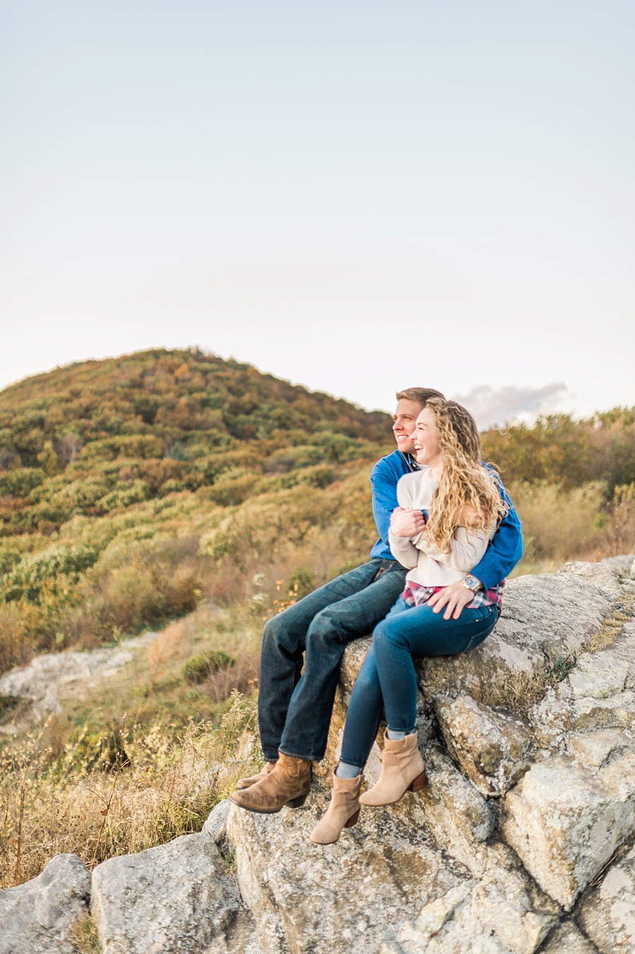 Joel & Jessica | Syria, Virginia Skyline Drive Mountain Fall Engagement Photographer