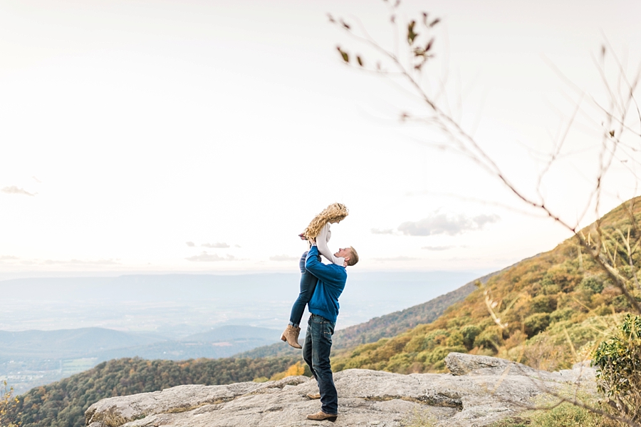 Joel & Jessica | Syria, Virginia Skyline Drive Mountain Fall Engagement Photographer