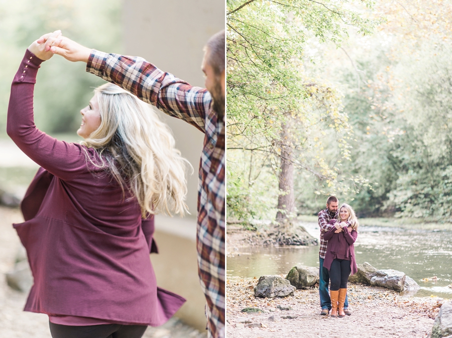 Lee & Brittany | Meems Bottom Covered Bridge, Woodstock, Virginia Fall Engagement Photographer