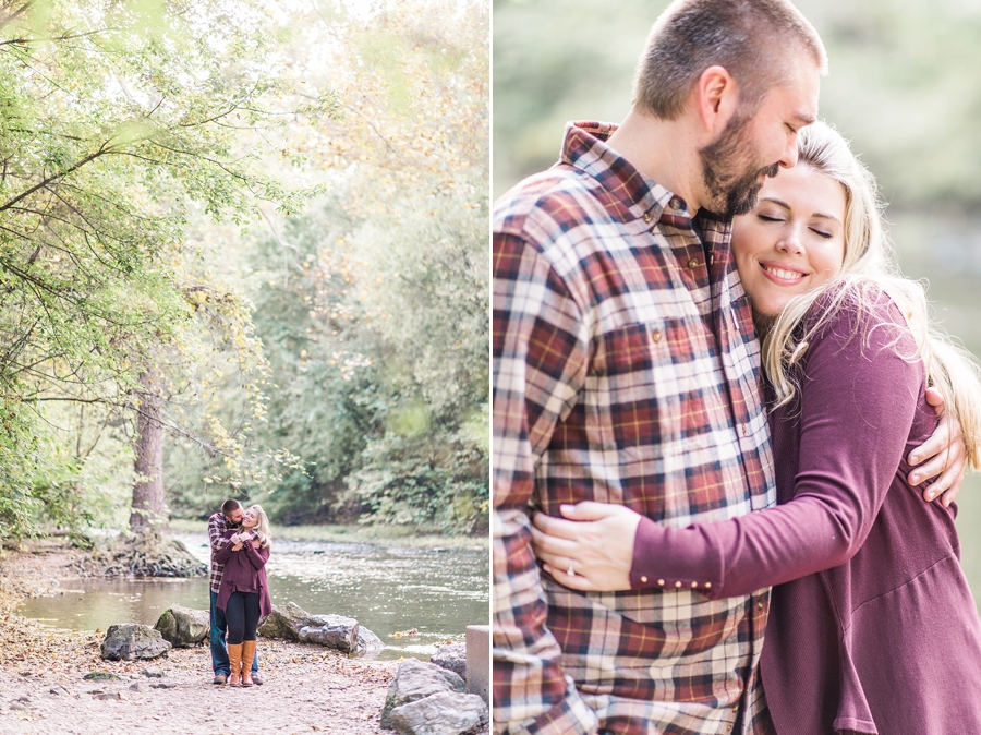 Lee & Brittany | Meems Bottom Covered Bridge, Woodstock, Virginia Fall Engagement Photographer